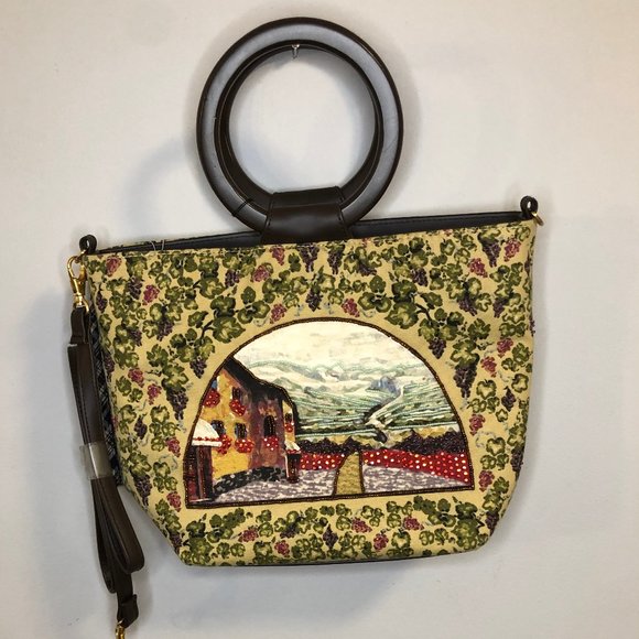 Bueno Wearable Art Satchel With Round Handles & Detachable Shoulder Strap - Picture 1 of 5